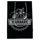 Persoonlijke Motocross Rider Dirt Bike Hill Racing Medium Cadeauzakje (Achterkant)