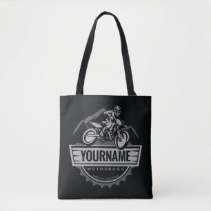 Persoonlijke Motocross Rider Dirt Bike Hill Racing Tote Bag