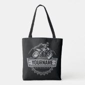 Persoonlijke Motocross Rider Dirt Bike Hill Racing Tote Bag (Achterkant)