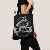 Persoonlijke Motocross Rider Dirt Bike Hill Racing Tote Bag (Dichtbij)