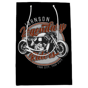Persoonlijke Motor Legendarische Rijder Biker NAAM Medium Cadeauzakje