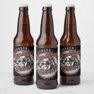 Persoonlijke Motor Legendarische Rijder Motorrijde Bier Etiket