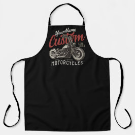 Persoonlijke Motor Rebel Cruiser Biker Garage Schort