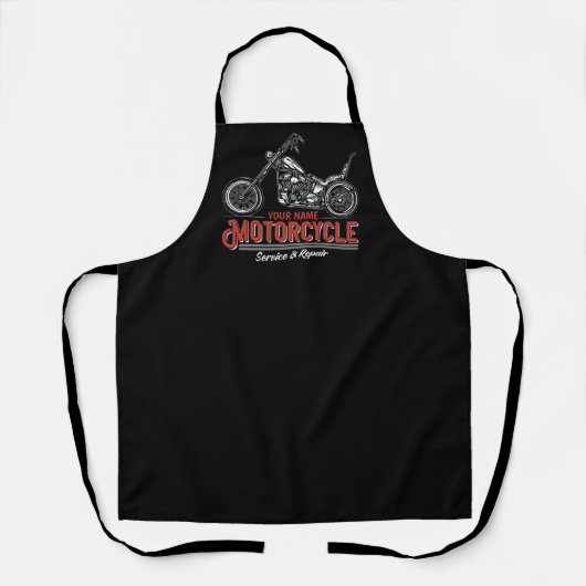 Persoonlijke motor service Biker reparatiewerkplaa Schort (Voorkant)