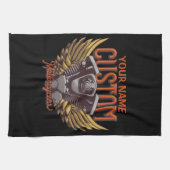 Persoonlijke Motorcycle Eagle Wings Biker Garage Theedoek (Horizontaal)