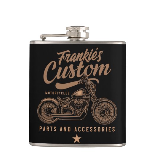 Persoonlijke motorfiets aangepaste bobber motor ga heupfles (Voorkant)