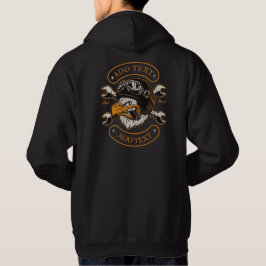 Persoonlijke Motorfiets Biker Eagle Sleutels Hoodie