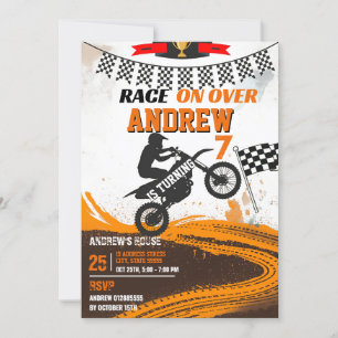 Persoonlijke motorfiets Dirt Bike jongen verjaarda Kaart