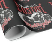 Persoonlijke Motorfiets Grote Slechte Fiets Biker  Cadeaupapier (Rol Hoek)