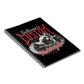 Persoonlijke Motorfiets Grote Slechte Motorrijder  Notitieboek (Rechterzijde)