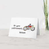 Persoonlijke Motorfiets Pensioen Viering Kaart (Voorkant)