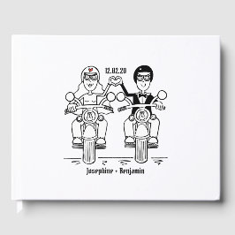 Persoonlijke Motorfiets Trouwdag Gastenboek