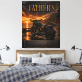 Persoonlijke motorfiets Vaderdag Canvas Kunst (Insitu (Slaapkamer))
