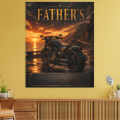 Persoonlijke motorfiets Vaderdag Canvas Kunst (Insitu (Woonkamer))