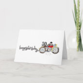 Persoonlijke motorfiets verjaardag kaart (Voorkant)