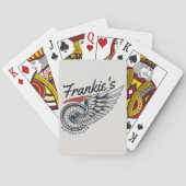 Persoonlijke Motorfietsen Vliegende Band Biker Sho Pokerkaarten (Achterkant)