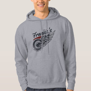 Persoonlijke motorfietsen vliegende band biker win hoodie