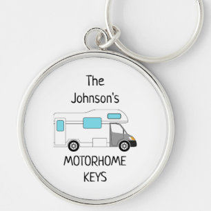 Persoonlijke Motorhome Keys-naam Sleutelhanger