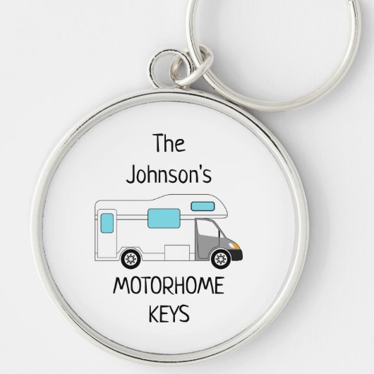 Persoonlijke Motorhome Keys-naam Sleutelhanger (Voorkant)