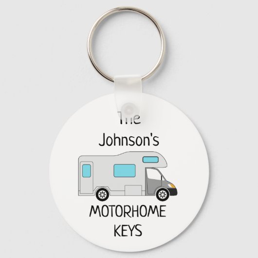 Persoonlijke Motorhome Keys Sleutelhanger (Voorkant)