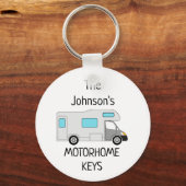 Persoonlijke Motorhome Keys Sleutelhanger (Voorkant)