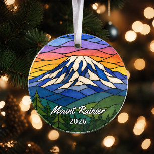 Persoonlijke Mount Rainier National Park Acryl O Ornament
