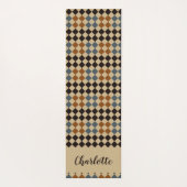 Persoonlijke mozaïekTegel Yoga Mat (Achterkant)