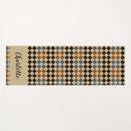 Persoonlijke mozaïekTegel Yoga Mat (Voorkant (horizontaal))