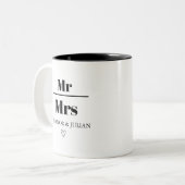 Persoonlijke Mr en Mrs Mok Custom Koppelnaam Huwel (Voorkant links)