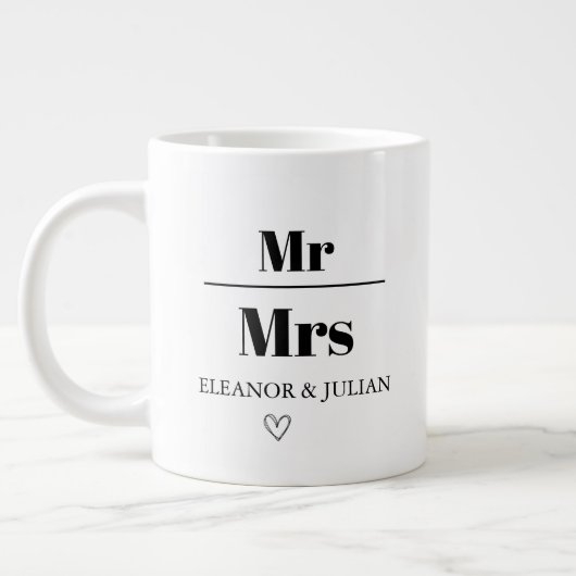 Persoonlijke Mr en Mrs Mok Custom Koppelnaam Trouw (Links)