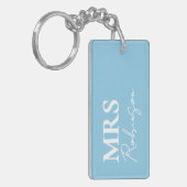 Persoonlijke Mr. en Mrs. sleutelhanger, huwelijksc Sleutelhanger (Voorkant Links)