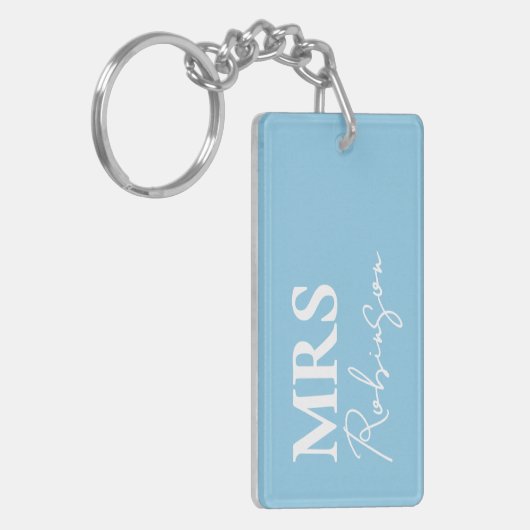 Persoonlijke Mr. en Mrs. sleutelhanger, huwelijksc Sleutelhanger (Voorkant Links)