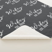 Persoonlijke Mr & Mrs Houtskooldeken, Huwelijkscad Sherpa Deken (3/4)