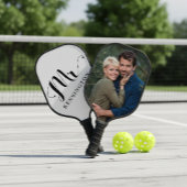 Persoonlijke Mr Newlywed Typografie Foto Pickleball Paddle