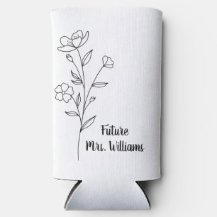 Persoonlijke Mrs-cadeaus voor de aanstaande bruid  Seltzer Blikjeskoeler