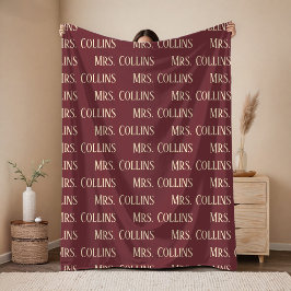 Persoonlijke Mrs & Mr Deken, Jubileum Cadeau voor  Fleece Deken