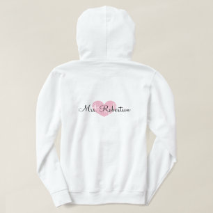 Persoonlijke Mrs. trouw ritssluiting jas voor brui Hoodie