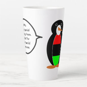 Persoonlijke Ms Penguin Afrikaanse Diaspora Praat Latte Mok