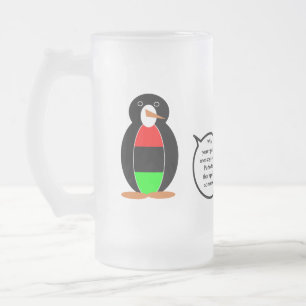 Persoonlijke Ms Penguin Afrikaanse Diaspora praten Matglas Bierpul