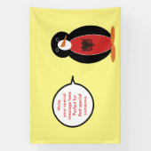 Persoonlijke Ms. Penguin Albanië Banner (Verticaal)
