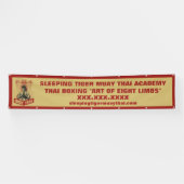 Persoonlijke Muay Thai Vechtkunstschool Groot Spandoek (Horizontaal)
