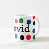 Persoonlijke Mug Met Stippen Koffiemok (Voorkant rechts)