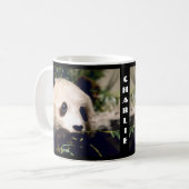 Persoonlijke Mug Sweet PANDA MUNCHING OP BAMBOO Koffiemok (Voorkant links)