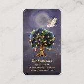 Persoonlijke muis- en boomcreditcard visitekaartje (Achterkant)