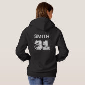 Persoonlijke muis voor en achter hoodie (Achterkant volledig)