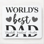 Persoonlijke Muismat 'Beste Papa Ter Wereld' (Voorkant)