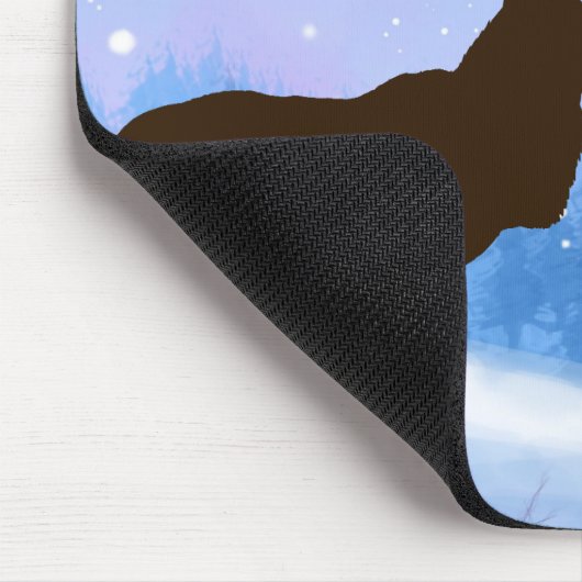 Persoonlijke muismat met een hertenfamilie (Hoek)