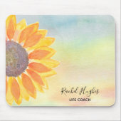 Persoonlijke Muismat van de Life Coach Zonnebloem (Voorkant)