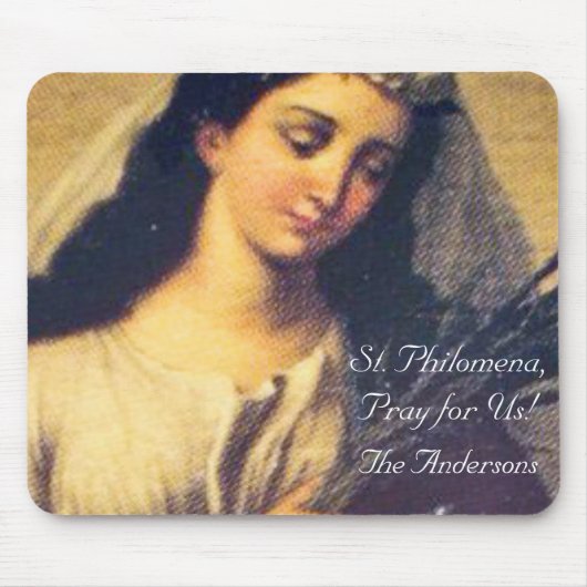 Persoonlijke muismat van Sint-Philomena (Voorkant)