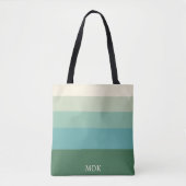 Persoonlijke Multikleur 5 Strepen Tote Bag (Voorkant)